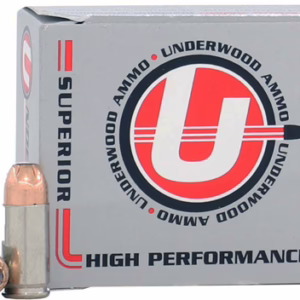 UNDERWOOD 9MM LUGER +P+ 124GR – JHP 20RD 10BX/CS