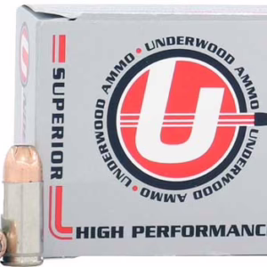 UNDERWOOD 9MM LUGER 124GR JHP – 20RD 10BX/CS