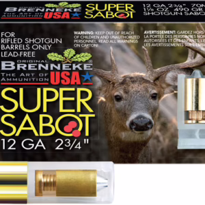 BRENNEKE USA SUPER SABOT 12GA – 2.75″ 1-1/8OZ SLUG 5RD 50BX/CS