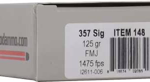 UNDERWOOD 357 SIG 125GR FMJ FN – 50RD 10BX/CS