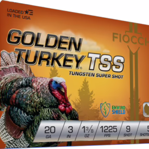 FIOCCHI GOLDEN TURKEY TSS 20GA – 3″ 1-3/8OZ #9 5RD 10BX/CS