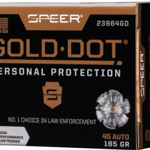 SPEER GOLD DOT 45 ACP – 185GR GDHP 20RD 10BX/CS