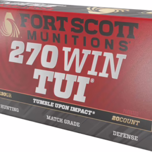 FORT SCOTT 270 WIN 130GR TUI – SOLID COPPER 20RD 10BX/CS