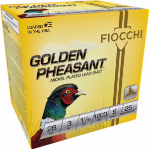 FIOCCHI GOLDEN PHEASANT 28GA – 3″ 1-1/16OZ #5 25RD 10BX/CS
