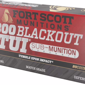 FORT SCOTT 300 AAC 190GR TUI – SOLID COPPER 20RD 25BX/C