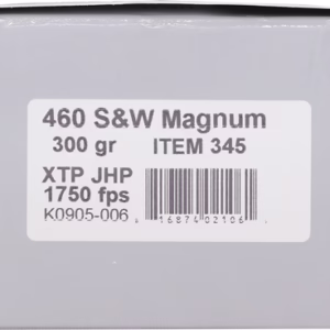 UNDERWOOD 460 SW MAG 300GR – XTP JHP 20BX/10CS