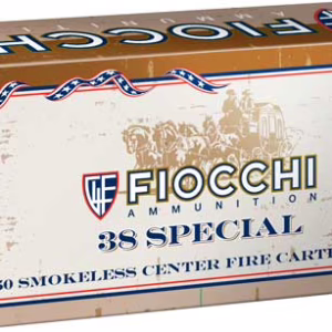 FIOCCHI 38 SPECIAL 158GR – LEAD-FP 50RD 10BX/CS