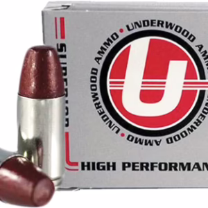 UNDERWOOD 9MM +P 147GR HARD – CAST LEAD-FN 20RD 10BX/CS