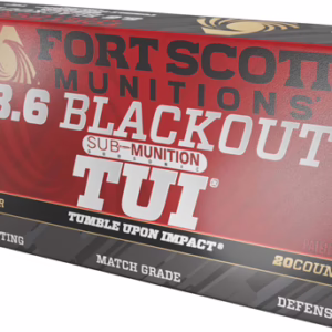 FORT SCOTT 8.6 BLACKOUT 285GR – TUI SOLID COPPER 20RD 10BX/C