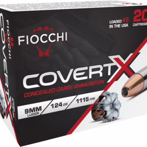 FIOCCHI 9MM LUGER 124GR JHP – 20RD 10BX/CS