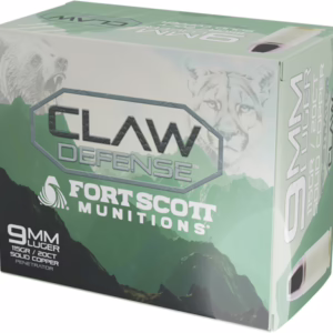 FORT SCOTT 9MM LUGER 115GR – CLAW DEFENSE FN 20RD 25BX/CS