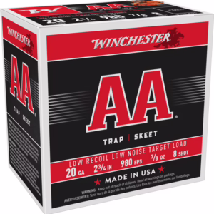 WINCHESTER AA 20GA 2.75″ 7/8OX – #8 890FPS 250RD CASE LOT