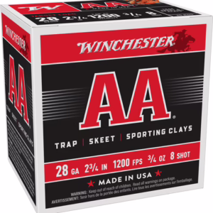 WINCHESTER AA 28GA 2.75″ 3/4OZ – #8 1200FPS 250RD CASE LOT