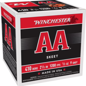 WINCHESTER AA 410 2.5″ 1/2OZ – #9 1200FPS 250RD CASE LOT