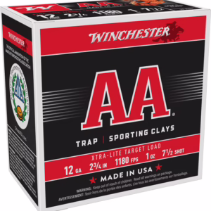 WINCHESTER AA 12GA 2.75″ 1OZ – #7.5 1180FPS 250RD CASE LOT