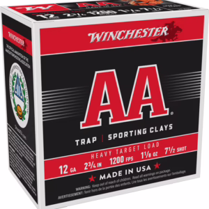 WINCHESTER AA 12GA 2.75″ – 1-1/8OZ #7.5 1200FPS 250R CASE