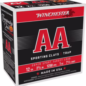 WINCHESTER AA 12GA 2.75″ 1OZ – #7.5 1250FPS 250RD CASE LOT