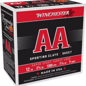 WINCHESTER AA 12GA 2.75″ – 1-1/8OZ #9 1300FPS 250RD CASE