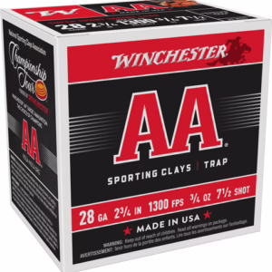 WINCHESTER AA 28GA 2.75″ 3/4OZ – #7.5 1300FPS 250RD CASE LOT