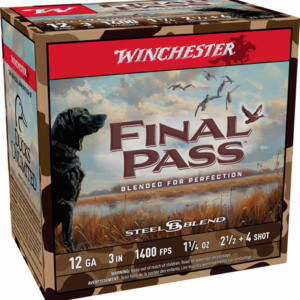 WINCHESTER FINAL PASS 12GA 3″ – 1-1/4OZ #2.5 & #4 25RD 10BX/CS