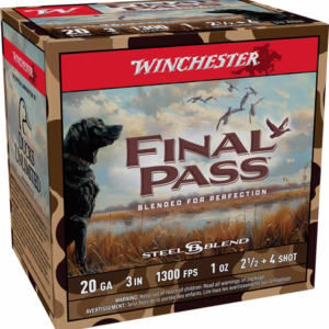 WINCHESTER FINAL PASS 20GA 3″ – 1OZ #2.5 & #4 25RD 10BX/CS