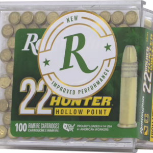 REMINGTON GOLDEN HUNTER 22LR – 40GR PLATED HP 100RD 50BX/CS