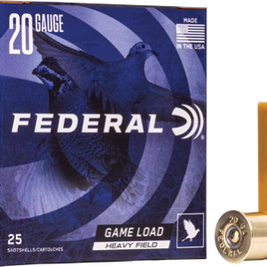 FEDERAL GAME LOAD 20GA 2.75″ – 1OZ #6 250RD CASE LOT