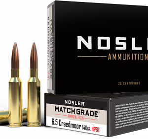 NOSLER MATCH 6.5 CM 140GR – CUSTOM COMP HPBT 20RD 10BX/CS