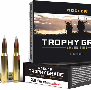 NOSLER TROPHY GRADE 260 REM – 130GR ACCUBOND 20RD 10BX/CS