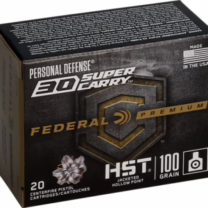 FEDERAL 30 SUPER CARRY 100GR – HYDRA-SHOK JHP 20RD 10BX/CS