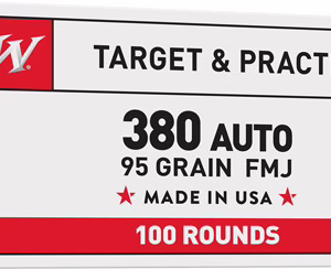 WINCHESTER USA 380 ACP 95GR – FMJ-RN 100RD VALUE PACK 5BX/CS