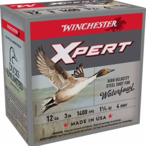 WINCHESTER XPERT STEEL 12GA 3″ – 1-1/4OZ #4 1400FPS 25RD 10BX/C