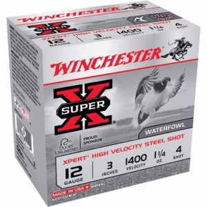 WINCHESTER XPERT STEEL 12GA 3″ – 1-1/4OZ #4 1400FPS 25RD 10BX/C
