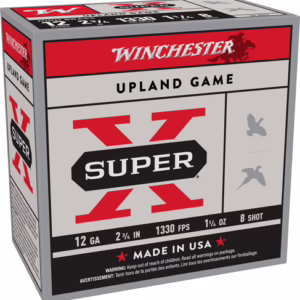WINCHESTER SUPER-X 12GA 2.75″ – 1-1/4OZ #8 1330FPS 25RD 10BX/C