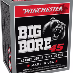 WINCHESTER BIG BORE 45 LC – 250GR JHP 20RD 10BX/CS