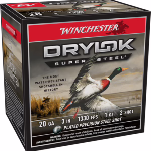 WINCHESTER DRYLOK 20GA 3″ 1OZ – #2 1330FPS 25RD 10BX/CS