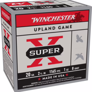 WINCHESTER SUPER-X 20GA 2.75″ – 1OZ #8 1165FPS 250RD CASE LOT