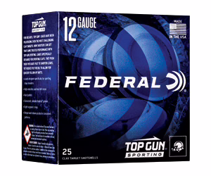 FED TOP GUN 12GA 2.75″ #8 1 OZ 25/