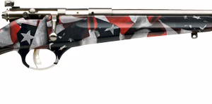 SAVAGE RASCAL YOUTH SINGLESHOT – 22LR ACCU TRIG RED/WHITE/BLUE