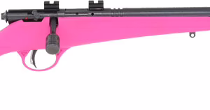 SAVAGE RASCAL FVSR SINGLESHOT – YOUTH 22LR HB THREADED PINK