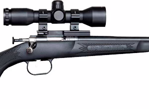 CRICKETT RIFLE G2 22LR BLUED/ – BLACK SYNTH W/SCOPE AND CASE