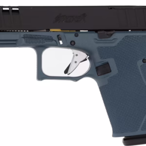GLFA 19 STRIKER 9MM 4″ 15 SHOT – BLACK SLIDE TITANIUM FRAME