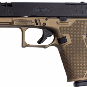 GLFA 19 STRIKER 9MM 4″ 15 SHOT – BLACK SLIDE BRONZE FRAME