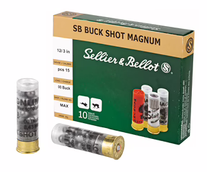 S&B 12GA 3″ 00 15PEL 10/250