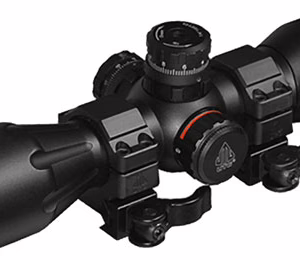 UTG CROSSBOW SCOPE 4X32 1″ PRO – 5-STEP RGB RETICLE QD RINGS