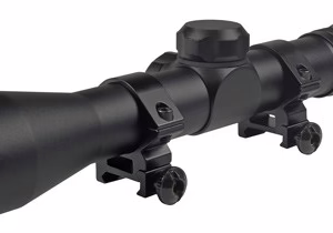 TRUGLO SCOPE BUCKLINE 4X32MM – DUPLEX BLACK W/WEAVER RINGS
