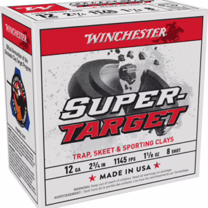 WINCHESTER TARGET 12GA 2.75″ – 1-1/8OZ #8 1145FPS 250RD CASE