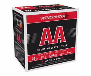 WIN AA SS 20GA 2.75″ #8 25/250