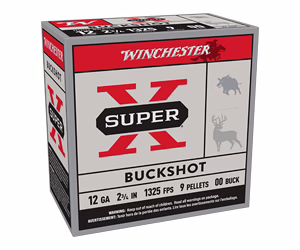 WIN SUPER-X 12GA 2.75″ 00BUCK 25/250
