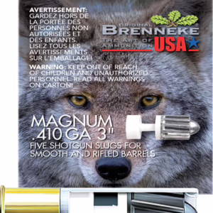 BRENNEKE USA CLASSIC MAG 410 – 3″ 1/4OZ SLUG 5RD 90BX/CS